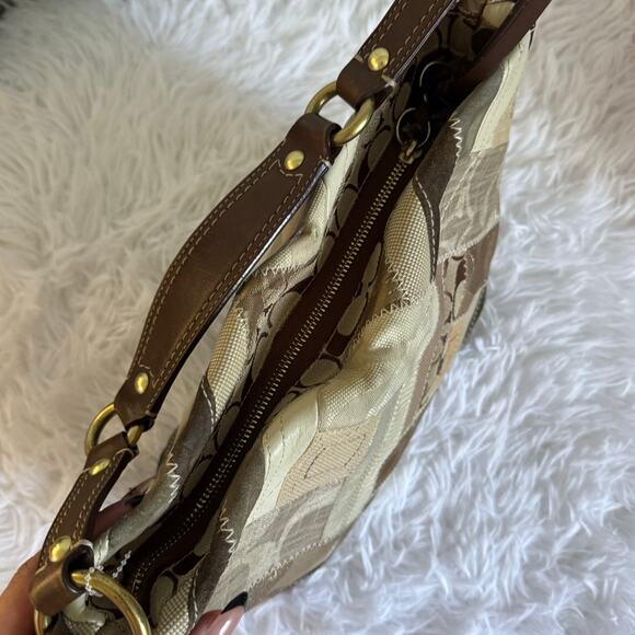 Y2K Coach 12523 Carly Signature Patchwork Hobo Bag Shoulder Bag - Picture 5 of 12